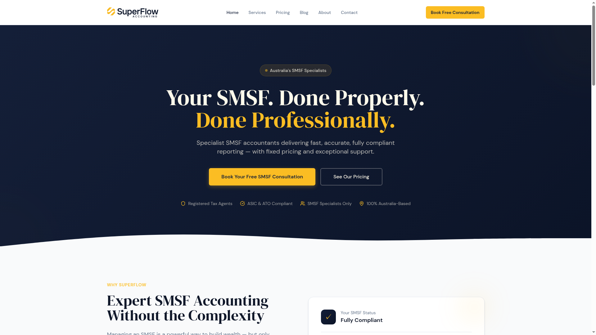SuperFlow Accounting project showcase